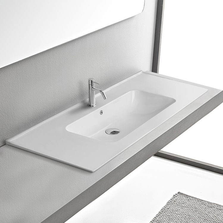 CeraStyle 042500 U D Bathroom Sink Blue Nameek s